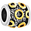 Golden "O" Letter Classic Two Tone Plated Beads Charms Bracelets