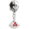 January Birthstone Scallop Fit All Brands &amp; Dangle European Beads  ... 