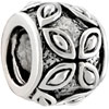 Cubic Flower Silver Plated Beads Charms Bracelets