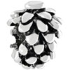 Pinecone Silver Plated Style Pandora Beads