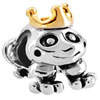 22K Frog Prince Two Tone Plated Beads Charms Bracelets