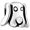 Dog Face Shape Silver Plated Beads Charms Bracelets