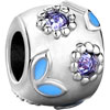 Swarovski Crystal Leaf Fit All Brands Silver Plated Beads Charms Bracelets