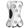 Dog Bone Fit All Brands Silver Plated Beads Charms Bracelets