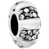 Pumpkin Shape With April Birthstone Silver Plated Beads Charms Bracelets