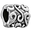 Cylindrical Shape With Silver Plated European Beads