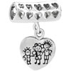 Happy Family Life Dangle Heart Love All Brand Beads Charms Bracelets