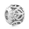Filigree Vintage Antique Peace Fit All Brands Silver Plated Beads Charms B...
