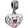Family Tree Of Life Garnet Red Heart Love All Brand Dangle European Beads