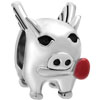 Cute Pig Animal Silver Plated Beads Charms Bracelets