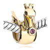 Golden Princess  Swan  With Crown And February Birthstone Amethyst  ... 