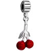 Cute Red Cherry Dangle  European  Beads