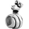Cartoon Snake Wound Silver Plated Beads Charms Bracelets