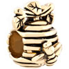 22K Cute Honeycomb Bee All Brand Gold Plated Beads Charms Bracelets