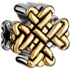 22K Silver Chinese Knot All Brand Gold Plated Beads Charms Bracelets