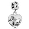 Heart With Zodiac Animal Sign Horse Love Beads Dangle European All Brands ...