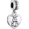 Heart With Zodiac Animal Sign Hare Love Beads Dangle European All Brands C...