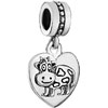 Heart With Zodiac Animal Sign Ox Love Beads Dangle European All Brands Cha...
