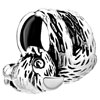 925  Sterling Silver Koala Bear In Sound Sleep Animal Beads Charms Bracele...