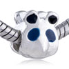 Blue Eye Panda Dangle European Beads