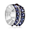 Amethyst Birthstone Crystal Spacer Fit All Brands Beads Charms Bracelets