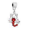 July Birthstone Siam Scorpion Dangle  European  Beads All Brands  ... 