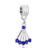 December Birthstone Sector Fit All Brands &amp;  Dangle European Beads Cha...
