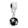 Classic Black Art Ball Dangle European Beads All Brands Charms Bracelets