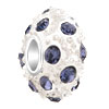 Pugster White Ball With June Birthstone European Beads
