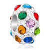 Multi Color Crystal Diamond Accent Clear White Ball All Brand Beads Charms Bracelets