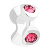 Fashion October Birthstone Spacer Fit All Brands Silver Plated Beads Charms Bracelets