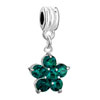 May Birthstone Flower Dangle  European  Beads