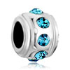 Sep Birthstone Sapphire Blue Crystal Diamond Accent All Brand Silver Plate...