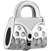 Gift - Bag With Circle Silver Plated European Beads