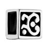 Square With Silver Plated Beads Charms Bracelets