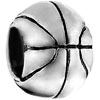 Basketball Silver Plated Beads Charms Bracelets