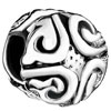 Regular Flower Silver Plated Beads Charms Bracelets