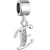 Letter E Dangle  European  Beads