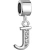 Letter J Dangle  European  Beads All Brands Charms Bracelets