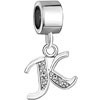 Letter K Dangle European Beads All Brands Charms Bracelets