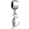 Letter L Dangle  European  Beads All Brands Charms Bracelets
