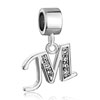 Letter M Dangle European Beads All Brands Charms Bracelets