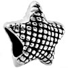 Star Engraved Silver Plated Beads Charms Bracelets