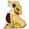 22K Cute Xmas Elk Animal All Brand Gold Plated Beads Charms Bracelets
