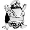 Happy Cartoon Turtle Silver Plated Beads Charms Bracelets