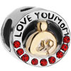 I Love Mom Red Swarovski Crystal Mother &amp;  Baby Fit All Brands Two Ton...