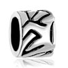 Round With Irregular Silver Plated Beads Charms Bracelets