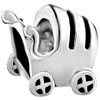 Baby Carriage Silver Plated Beads Charms Bracelets