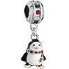 22K Colorful Crystal Dangle Black White Drip Gum Scarf Penguin Two Tone Pl...