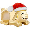22K Long Ear Smiling Dog Xmas Hat All Brand Gold Plated Beads Charms Brace...